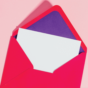 Enveloppe colorée