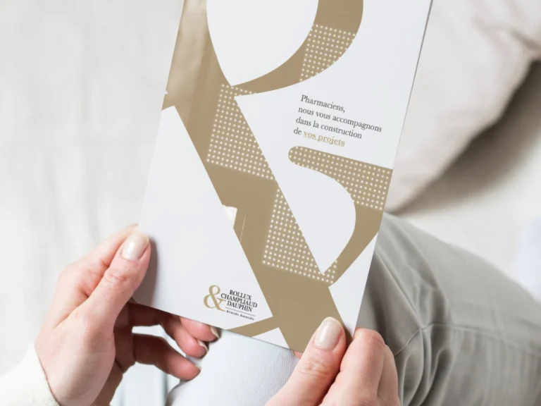 Brochure identité visuelle Rollux Champliaud Dauphin – design éditorial premium
